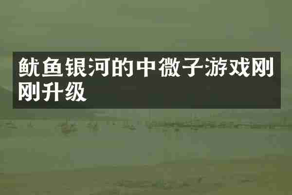 鱿鱼银河的中微子游戏刚刚升级