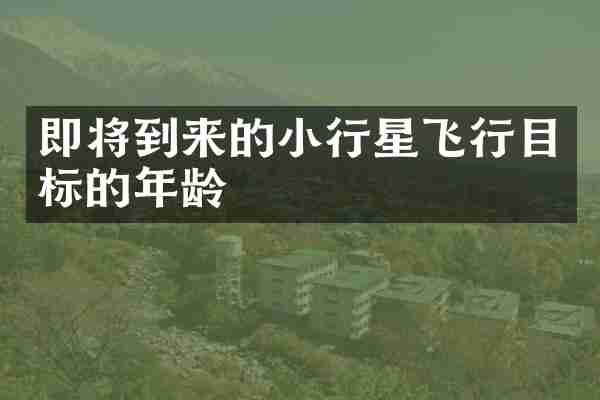 即将到来的小行星飞行目标的年龄