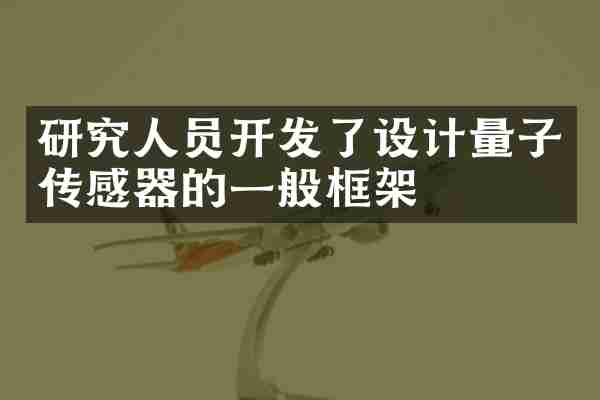研究人员开发了设计量子传感器的一般框架