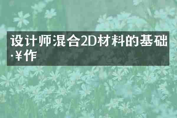 设计师混合2D材料的基础工作
