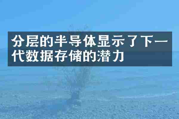 分层的半导体显示了下一代数据存储的潜力