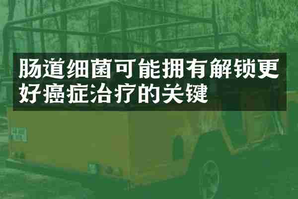 肠道细菌可能拥有解锁更好癌症治疗的关键