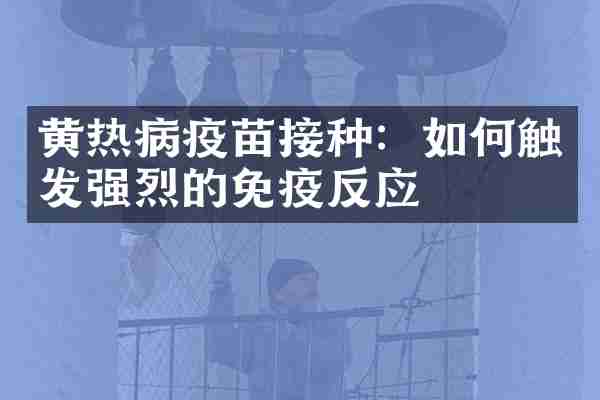 黄热病疫苗接种：如何触发强烈的免疫反应
