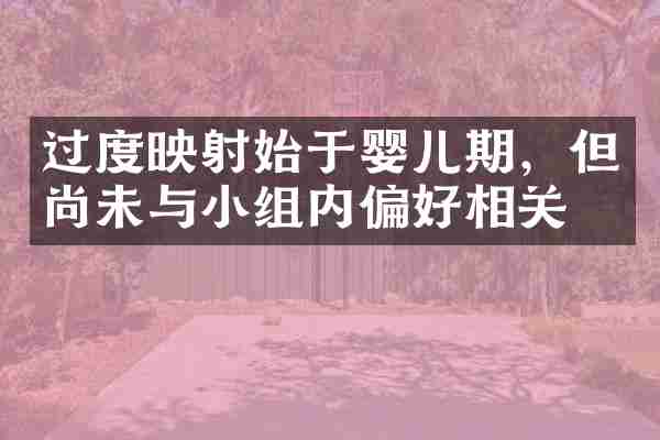 过度映射始于婴儿期，但尚未与小组内偏好相关