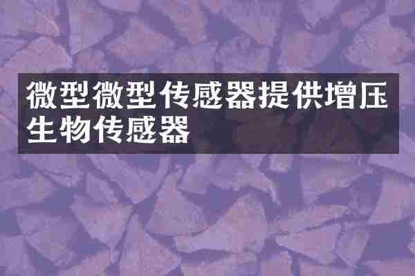 微型微型传感器提供增压生物传感器