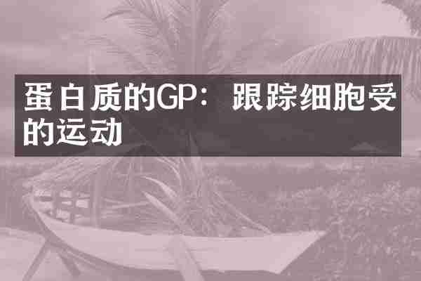 蛋白质的GP：跟踪细胞受体的运动