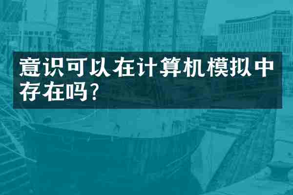 意识可以在计算机模拟中存在吗？