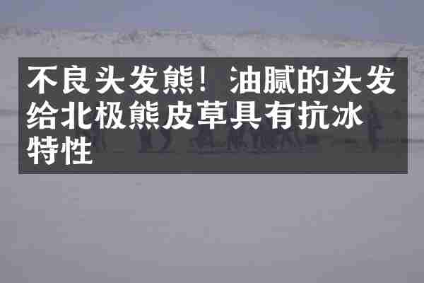 不良头发熊！油腻的头发给北极熊皮草具有抗冰的特性