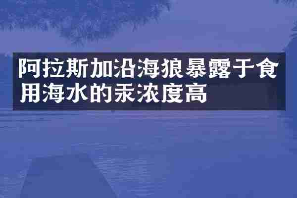 阿拉斯加沿海狼暴露于食用海水的汞浓度高