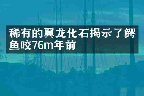 稀有的翼龙化石揭示了鳄鱼咬76m年前
