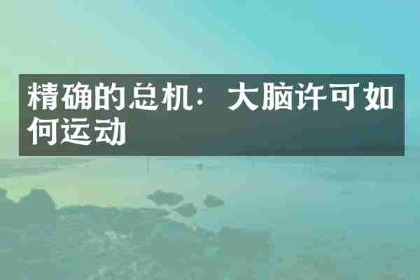 精确的总机：大脑许可如何运动