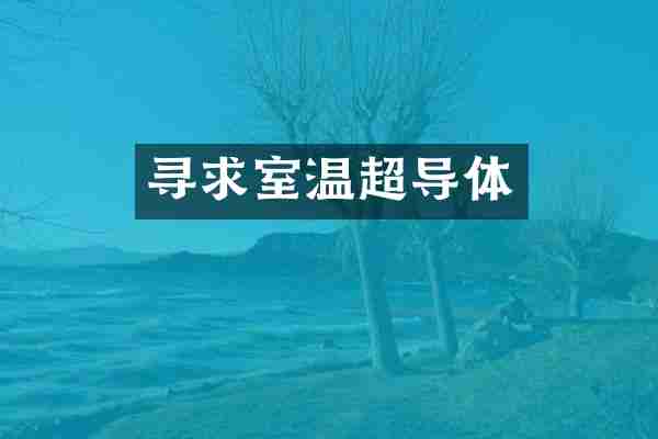 寻求室温超导体