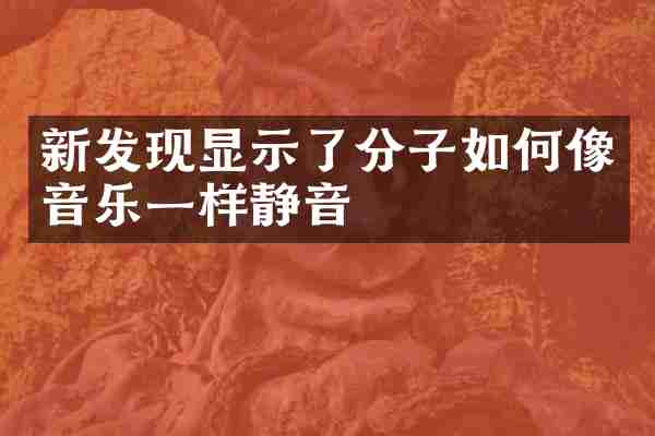 新发现显示了分子如何像音乐一样静音