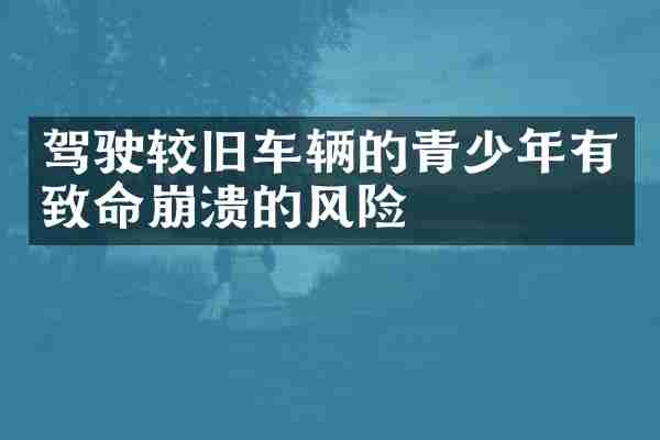 驾驶较旧车辆的青少年有致命崩溃的风险