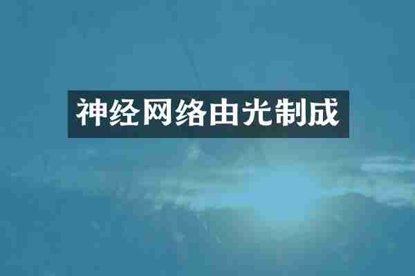 神经网络由光制成