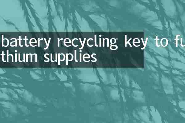 EV battery recycling key to future lithium supplies