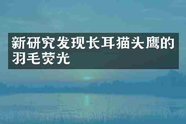 新研究发现长耳猫头鹰的羽毛荧光