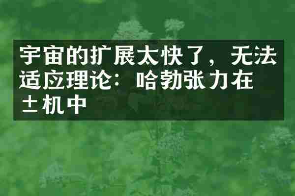 宇宙的扩展太快了，无法适应理论：哈勃张力在危机中
