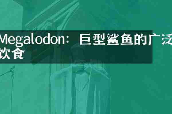 Megalodon：巨型鲨鱼的广泛饮食